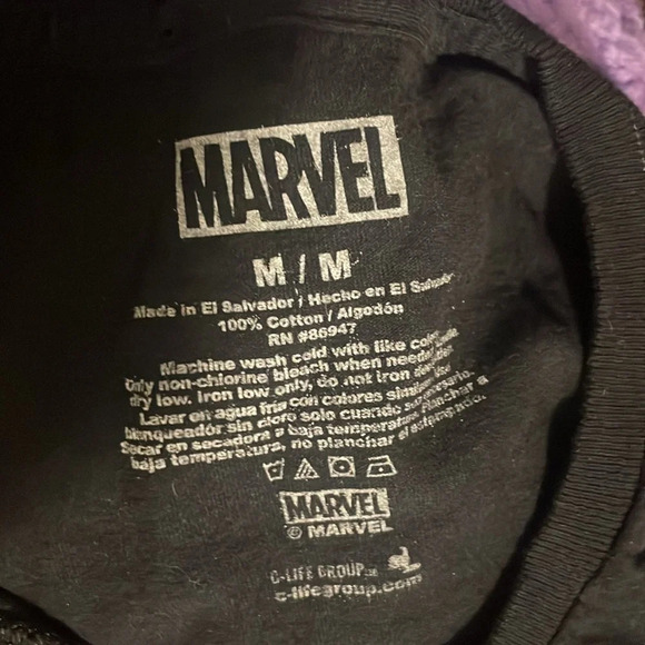 MARVEL medium graphic periodic table of marvel black short sleeve tee t-shirt - Picture 4 of 4